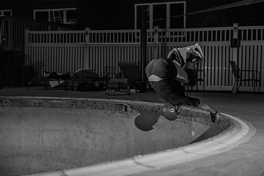 Man doing a handplant