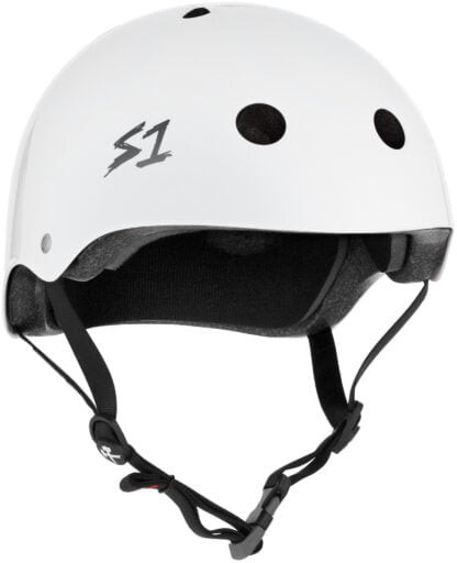S1 Mega Lifer Skate Helmet White Gloss