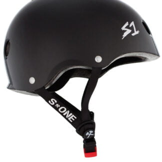 S1 Helmets black gloss skate helmet