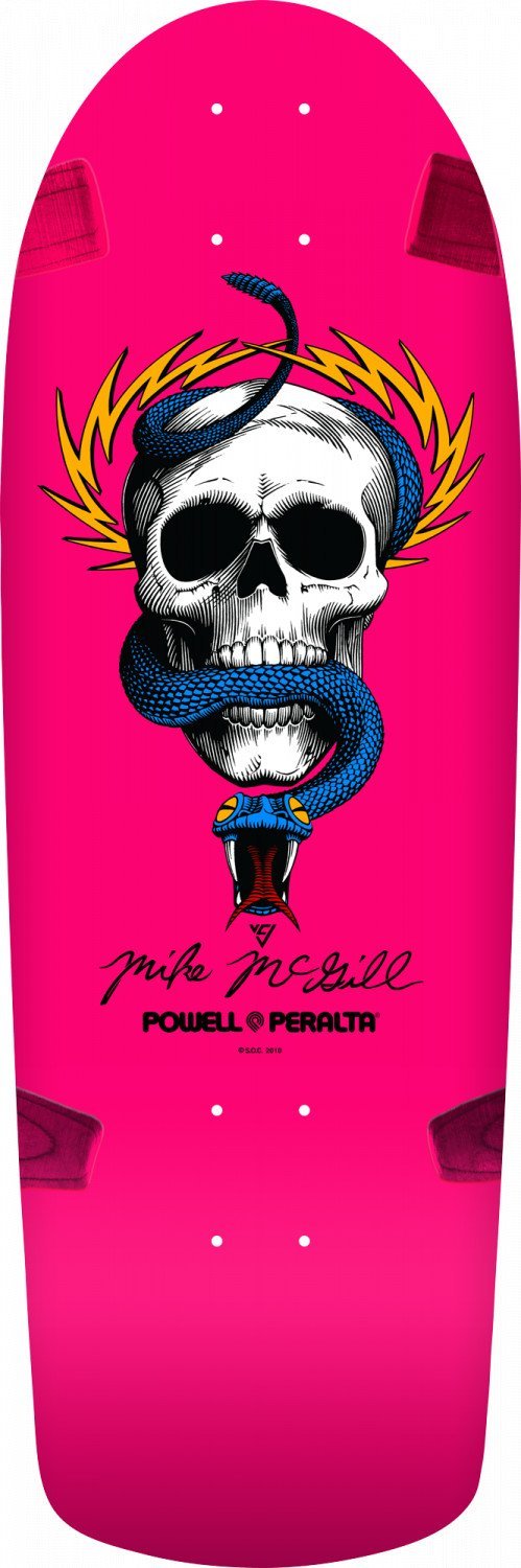 Mike McGill Skull and Snake pink deck