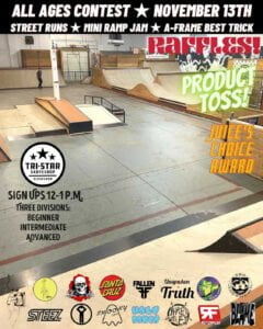 skateboard contest flyer